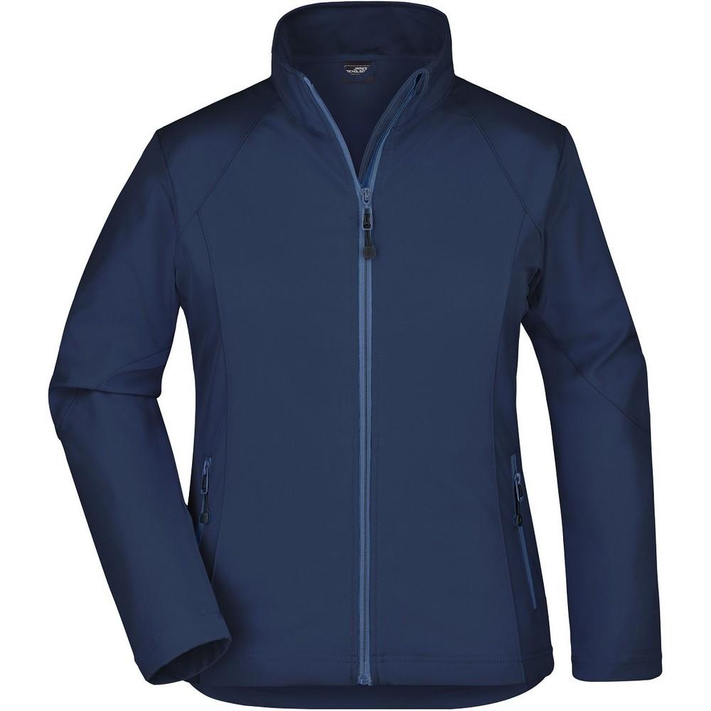 James and Nicholson Womens/Ladies Plain Stretch Soft Shell Jacket
