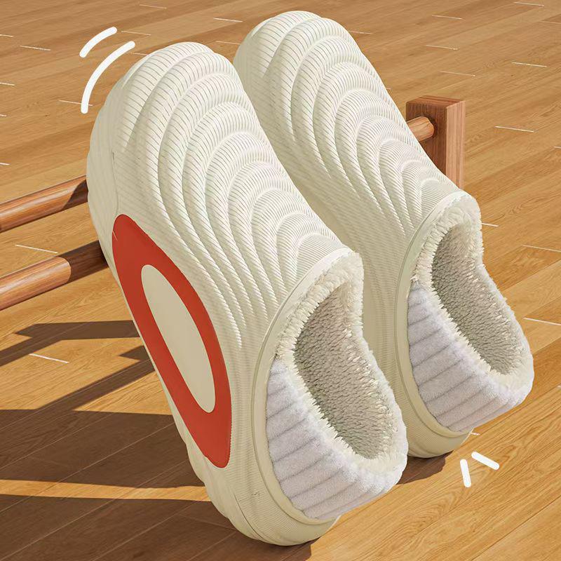 

Мужская водонепроницаемая сумка 2025 и нескользящие хлопковые тапочки - теплые, на толстой подошве, вельветовые спортивные туфли 42/43 белый