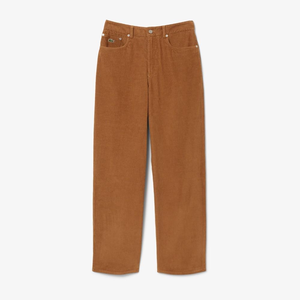 Lacoste Women's Corduroy Wide Pants HF8429-55NDPC