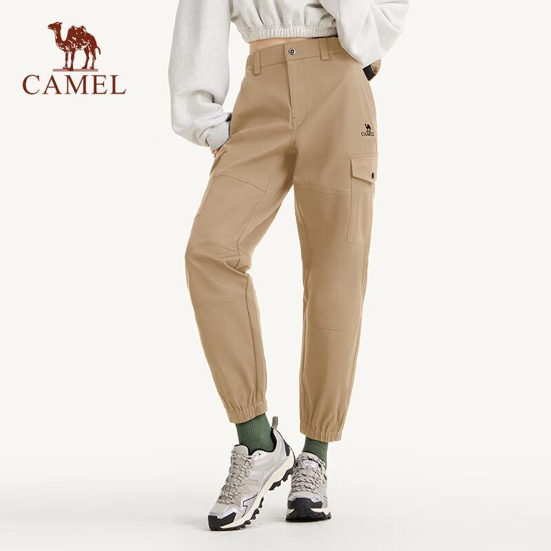 Camel Unisex Water-Repellent Mountain Style Jogger Cargo Pants