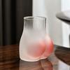 Transparent Borosilicate Glass Butt Shaped Mug Nordic-Inspired Creative Cute Cup For Milk Water Coffee Home Decor Adults Gift