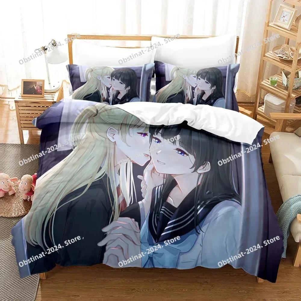 New 3D Akebis Sailor Uniform Beding Set Printed Bed Linen Set With Pilowcase Bed Soft Duvet Cover Single Double Quen Super King-Sized Dimensionsd