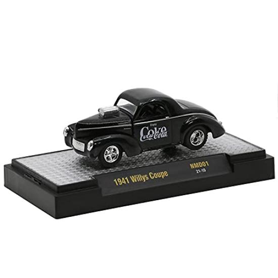 M2 MACHINES scale NMD01 1941 Willys Coupe diecast car 164 Coca-Cola