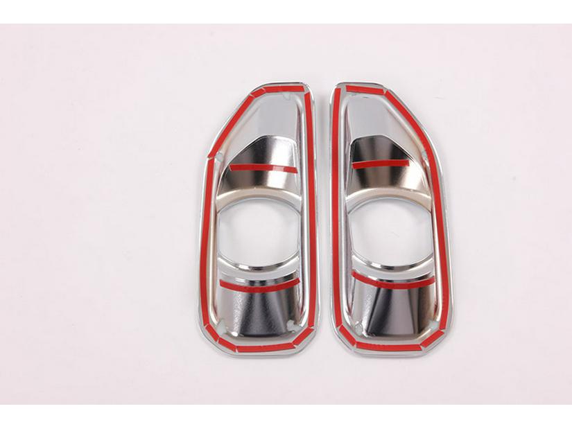 Compatible with 2019 Wrangler - ABS Electroplated Front Fog Light Cover Frame Decor.