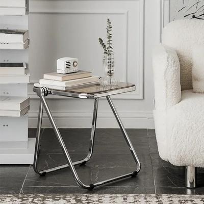 Klappbarer Transparenter Couchtisch Wohnzimmer Zuhause Modischer Acryl Stabiler Sturzfester Niedriger Tisch Leichter Beistelltisch