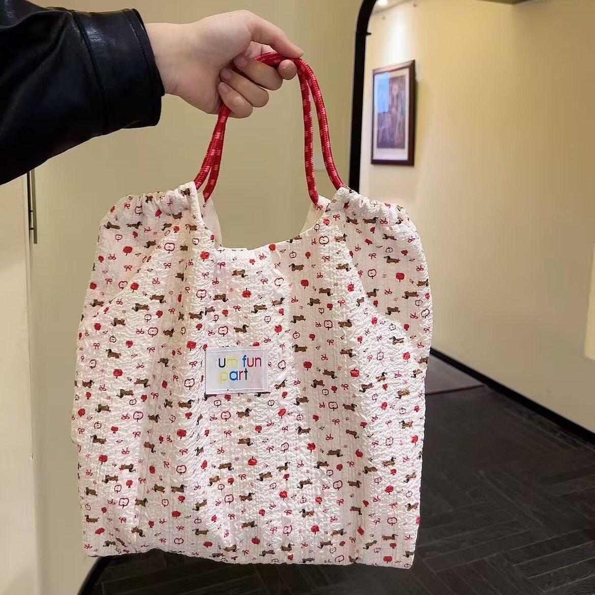 

Мультяшная сумка-тоут большой вместимости - Корейский стиль для ежедневных поездок на работу