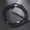 Emperor Stone Beaded Men's Collarbone Necklace: Stylish European & American Hip Hop Abacus Bead Chain