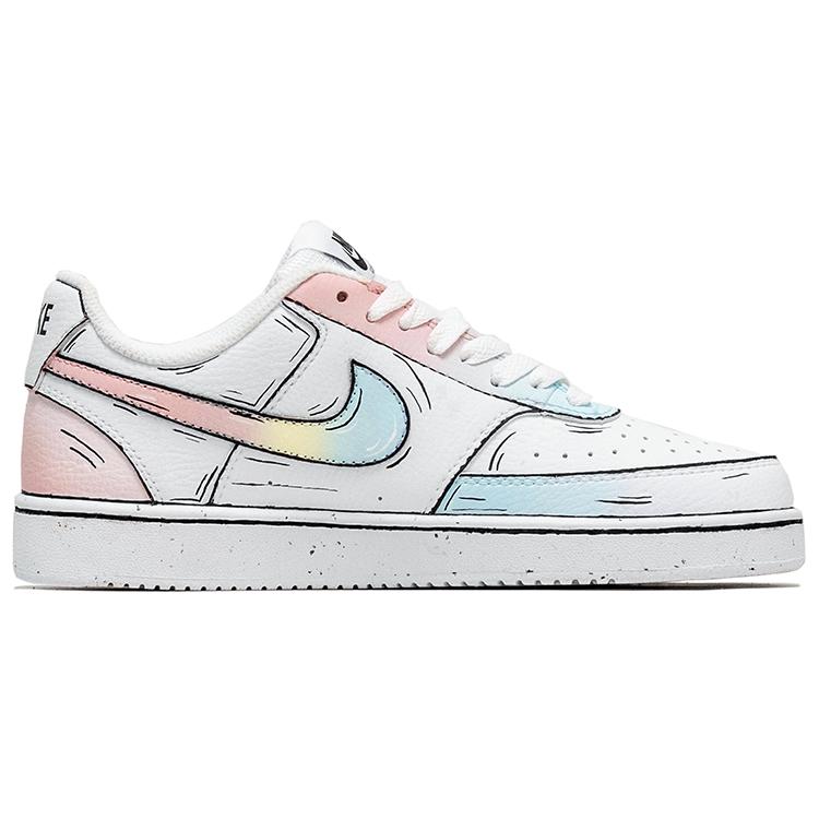 Nike Court Vision 1 Leather Low Top Skateboard Shoes Men's White DH2987-101(Team853-)