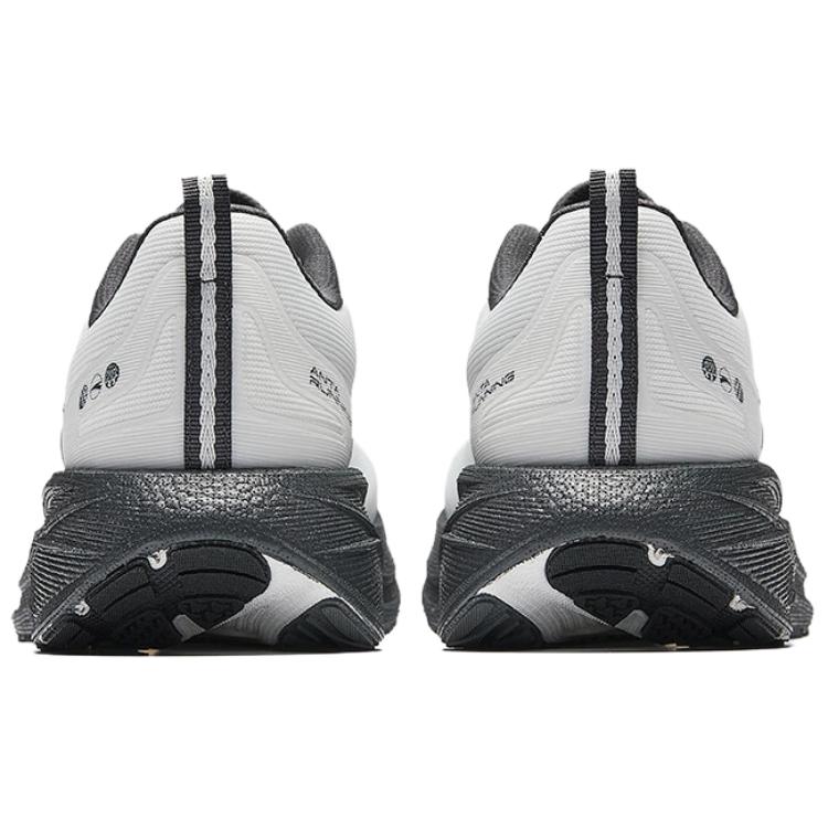 ANTA Chuang 5.0 V2 Men Professional Cushioning Running Shoes Pure White Black 112525558-7