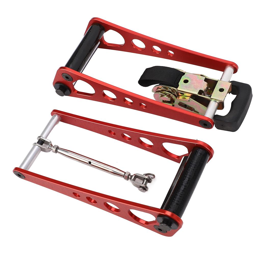 Archery Compound Bow Press Portable Hand Held Bow Accessories for Compound Bow Aluminum Alloy Red