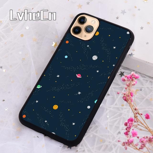 LvheCn Cartoon Planets Stars Phone Case Cover For For iPhone 17 Air 13 12 14 15 16 Pro Max Plus