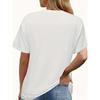 European size Women's Summer Short Sleeve T-Shirt - Stylish Graphic Print Tee for Gym and Casual Wear
