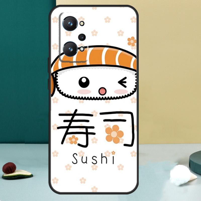 Sushi Maki Rice Kitchen Food Cute For Realme 11 10 12 13 14 Pro Plus GT 7 6 5 Pro GT 6T C67 C61 C53 C51 C21Y C25S C75 C55 Case