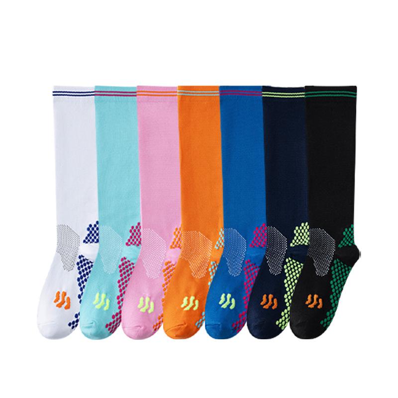 Damen Sommer Sport Fitness Laufen Springseil Kompression Elastisch Schlankes Bein Langer Zylinder Druck Wadenstrümpfe