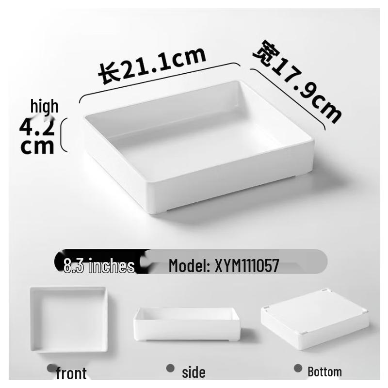 Melamine Rectangular Serving Tray for Display