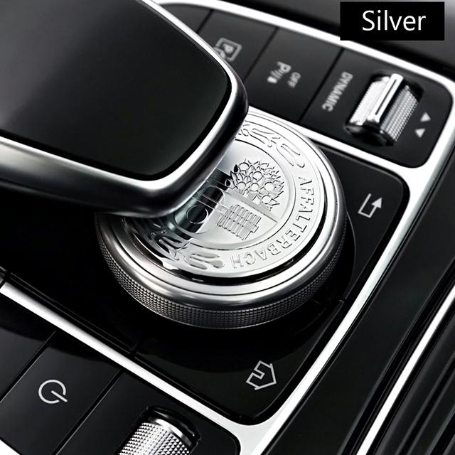 

47 мм автомобильная мультимедийная наклейка, внутренняя наклейка, декор для B/enz S205 W205 W213 C205 C43 C63S GLC C253 наклейка серебряный