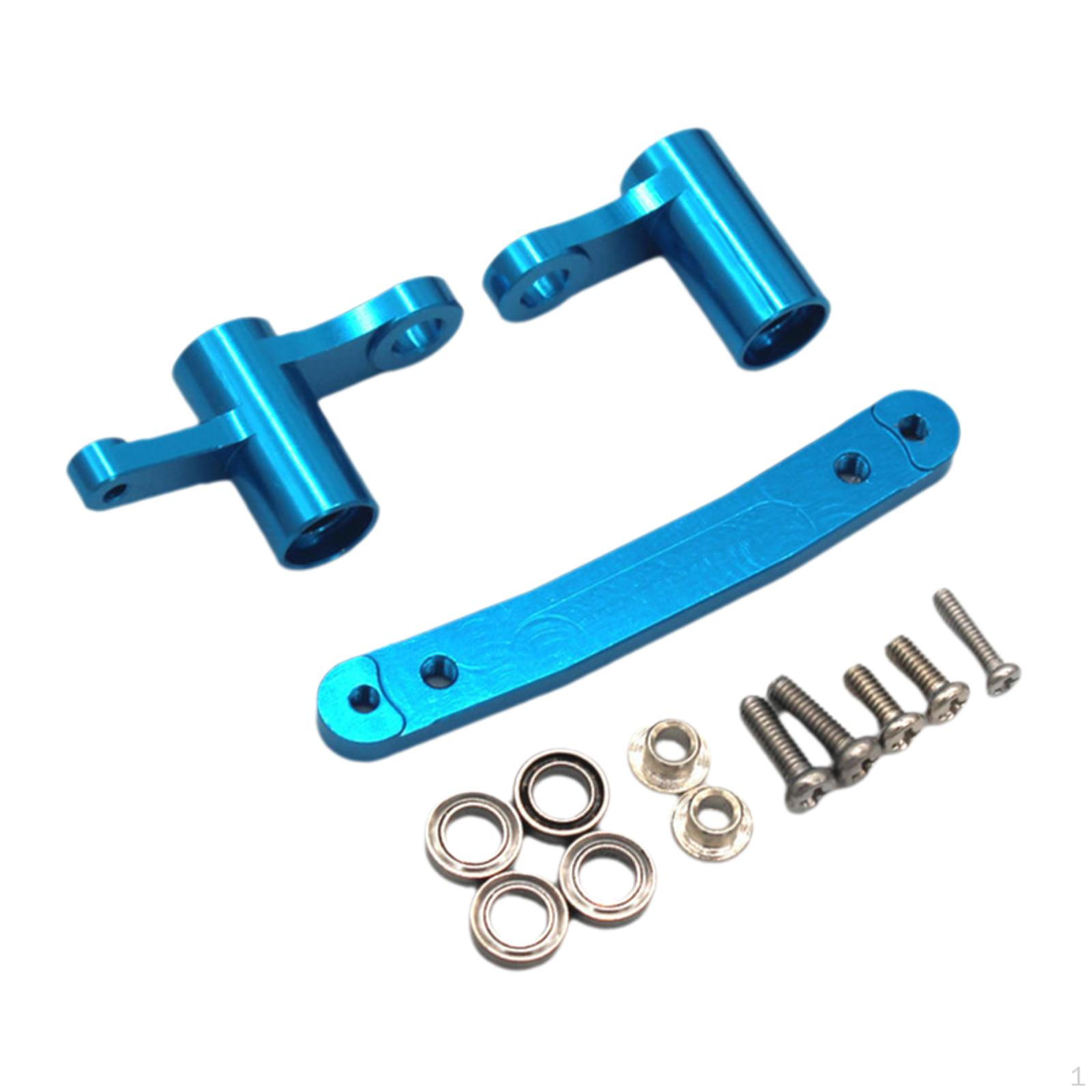 

RC Buggy Car Metal Steering Assy 1/16 Upgrade Parts for 16106 16201 C8805 Q130 синій