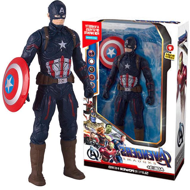 Estatua Modelo Coleccionable de 17cm del Capitán América, Spider-Man, Iron Man Regalo para Niños
