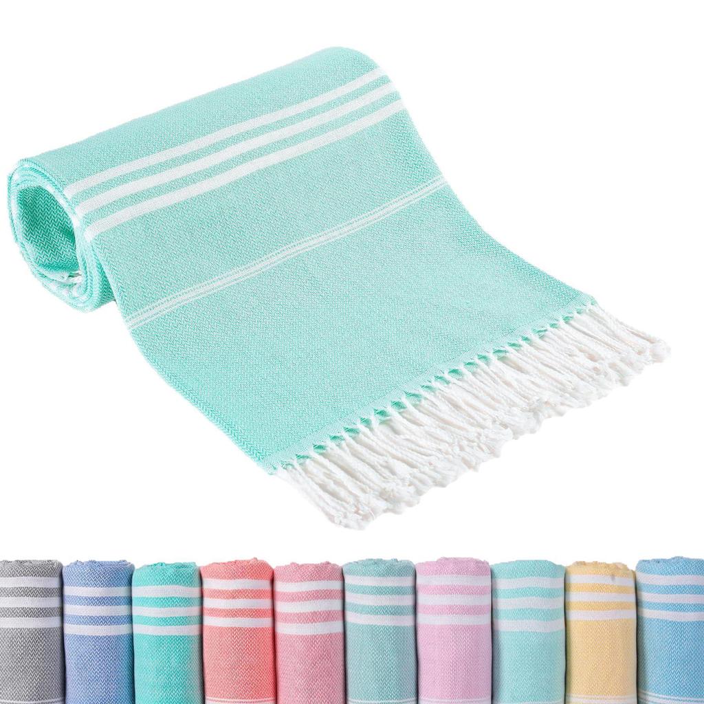 Extra-Large Sand-Free Turkish Beach Towel for Travel, Pool, and Bath
