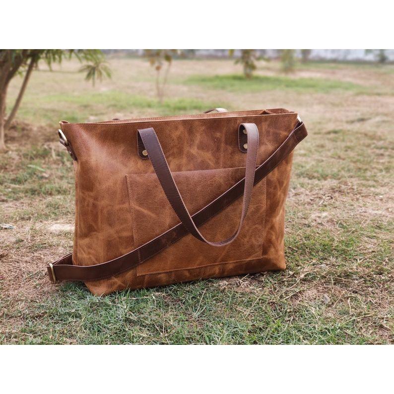 Leather Tote Bag for Women Large Leather Tote Work Bag Leather Handbags Purse Women Valentines Day Gift for Her Birthday Wife Girlfriend Mom