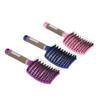 Curved Boar Bristle Hair Brush Massage Comb Detangling Hairbrush for Women