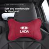 Car Seat Headrest Soft Suede Neck Pillow For Lada Niva 2107 Xray Vesta Priora Granta Kalina Samara Auto Interior Accessories