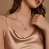 Trendy Heart Pendant Necklace: Stainless Steel, Versatile Design, Perfect Gift for Girlfriend.