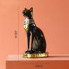Vintage Sculpture Egyptian Cat Statue Goddess Bastet Statuette Cat God Figurine Living Room Office Desk Decoration Home Decor