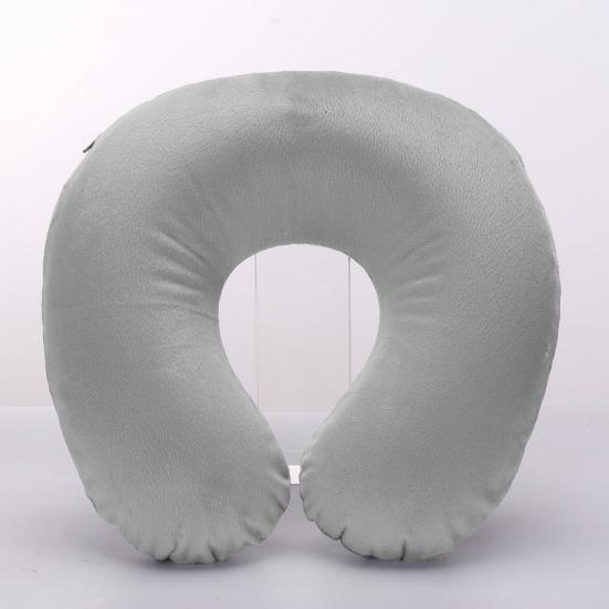 Cuscino cervicale a forma di U, in memory foam gonfiabile, anti-affaticamento, poggiatesta per volo, cuscino a forma di U, accessori per aerei