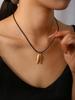 1 Piece Bohemian Summer Beach Delicate Simple Stainless Steel Fish Pendant Necklace For Seaside Career Women'S Accessories