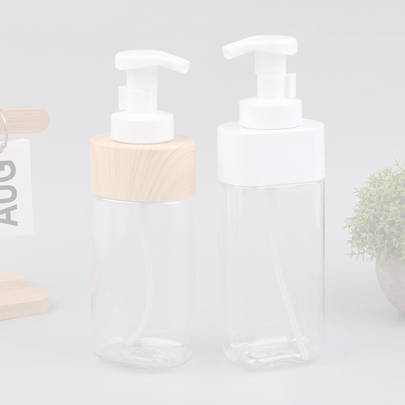 300/500ml Transparent Press Foaming Hand Soap Dispenser Empty Shower Gel Bottle Fcial Cleanser Mousse Container Travel Portable