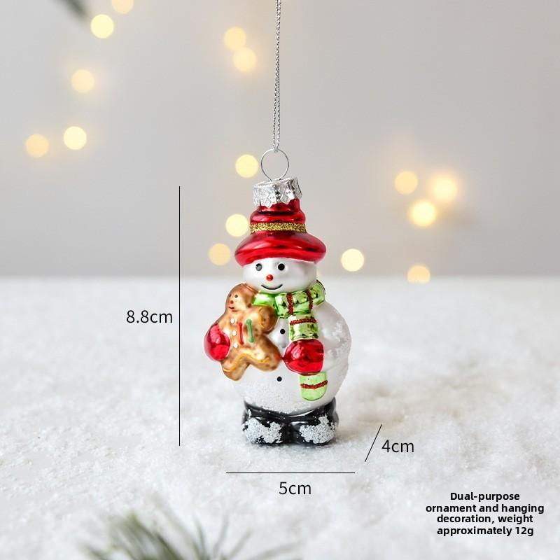 Joymerry Christmas Glass Tree Ornaments Gift Box Set With Lighttransmitting Design For Holiday Decor