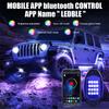 8x RGB LED Light Pod Rock Lights Offroad Truck Underbody Neon Lamp APP Control