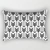 Pillowcase, Peach Skin Velvet Modern Simple Black And White Geometric Striped Pattern Sofa Cushion Cover, Soft Skin-friendly Rectangle Pillow Case 30x