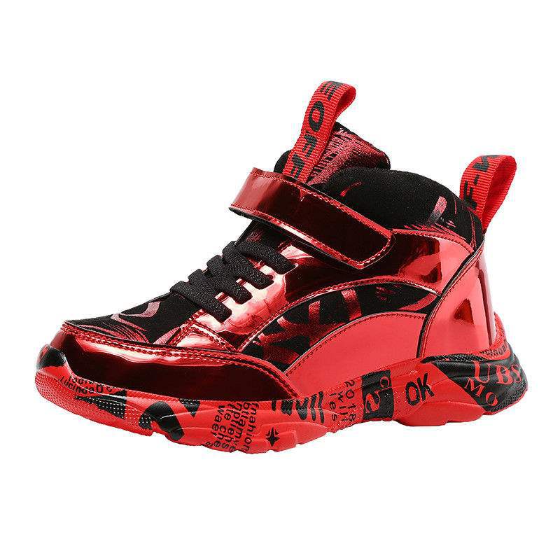 Boys cotton shoes 2025 new winter thickened and velvet two cotton sports shoes children's autumn and winter warm boys shoes tide