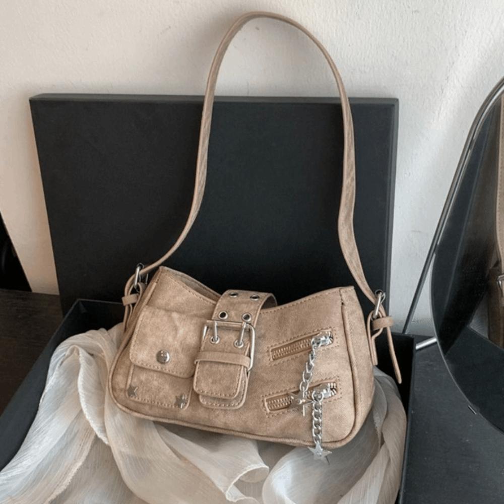 Star Y2K Underarm Bag Rivet Retro Crossbody Bag Fashion Spicy Girl Shoulder Bag  Shopping