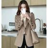 High-end Suit Jacket for Women in Spring Autumn Style of Street Celebrity Korean Loose Mid-length Casual Versatile Top Trendy