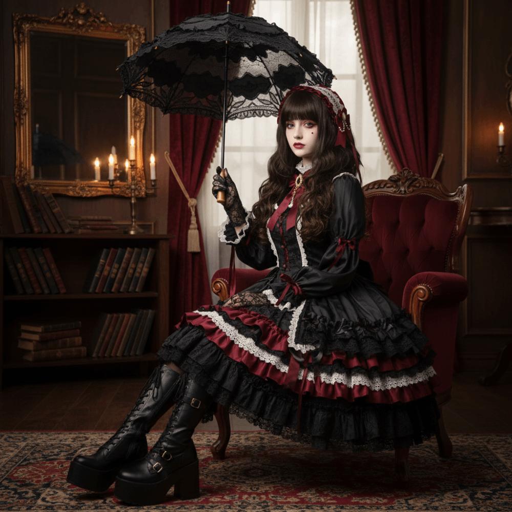 Ribbon Bow Lolita Lace Headband Sweet Maid Cosplay Headdress Cute Ruffled Hairband  Girls