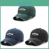 Vintage Cotton Baseball Cap With Embroidered Lettering Adjustable Sun Protection For Men Women