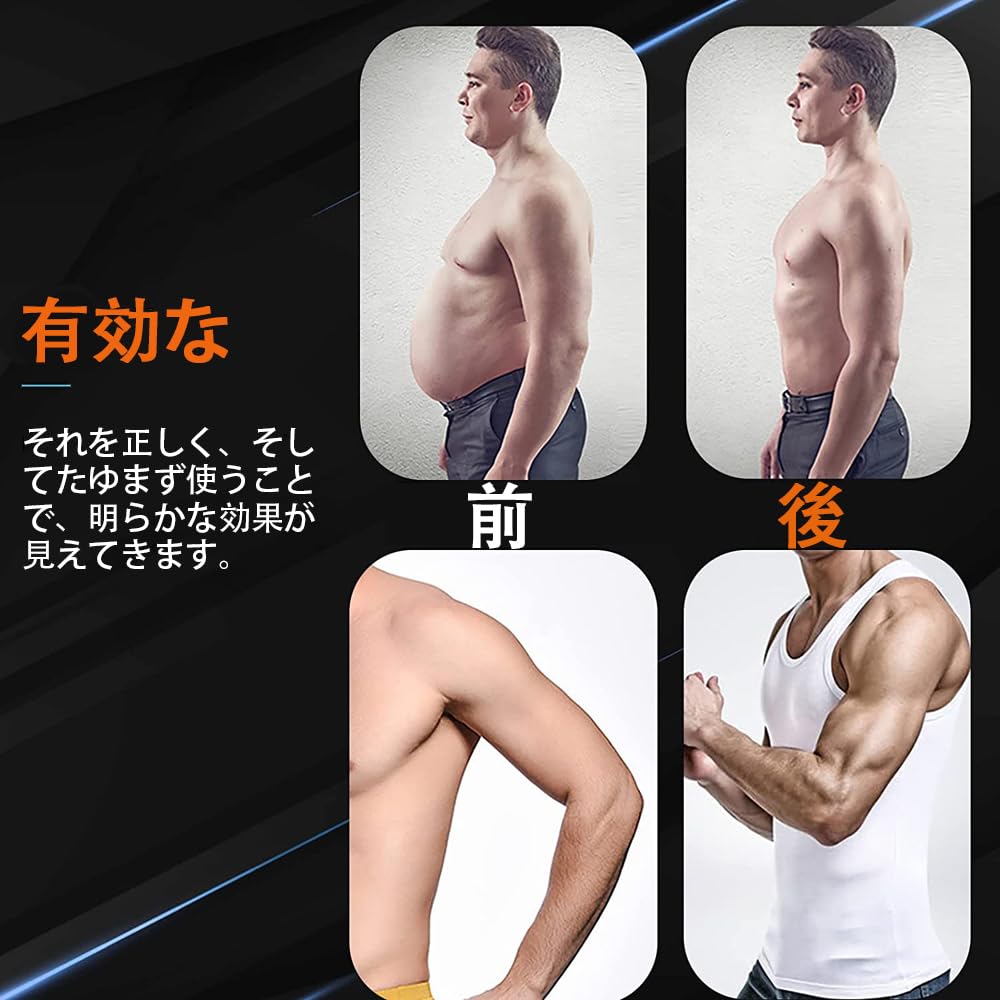 EMS Abdominal Muscle No Gel Sheets Abdominal Muscle Training Machine with Abdominal Pads for and Training Machine for Men and USB 10 Arm Strap 30