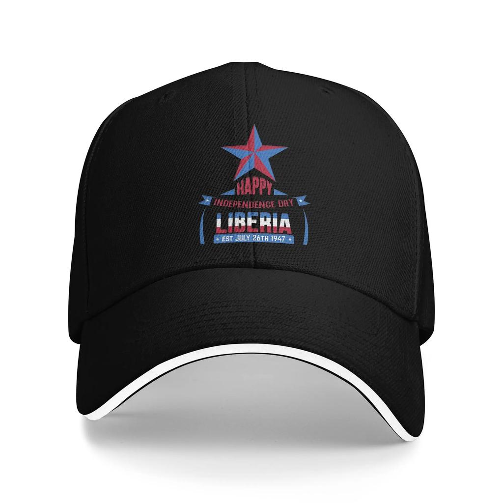Casual Liberia Independence Day Baseball Caps Unisex Style Snapback Cap Daily Golf Adjustable Sun Hats