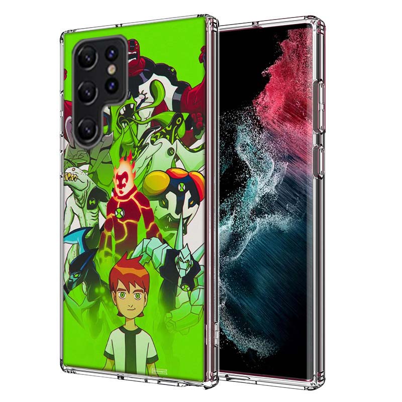 

Ben Cartoon 10 Capa Phone Case For Samsung S26 Ultra S25 Edge Galaxy S23 S21 S20 S24 FE S22 S10 Plus Cover Clear TPU Shell Coque Samsung S21 Plus