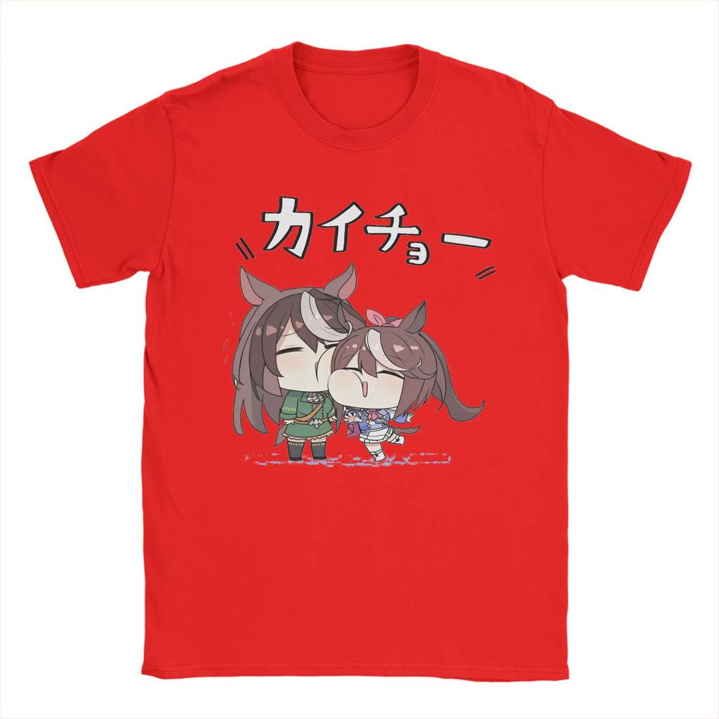 Uma Musume Pretty Derby Season 3 T-Shirts for Men Vintage 100% Cotton Tees Round Neck Short Sleeve T Shirts Gift Idea Clothes
