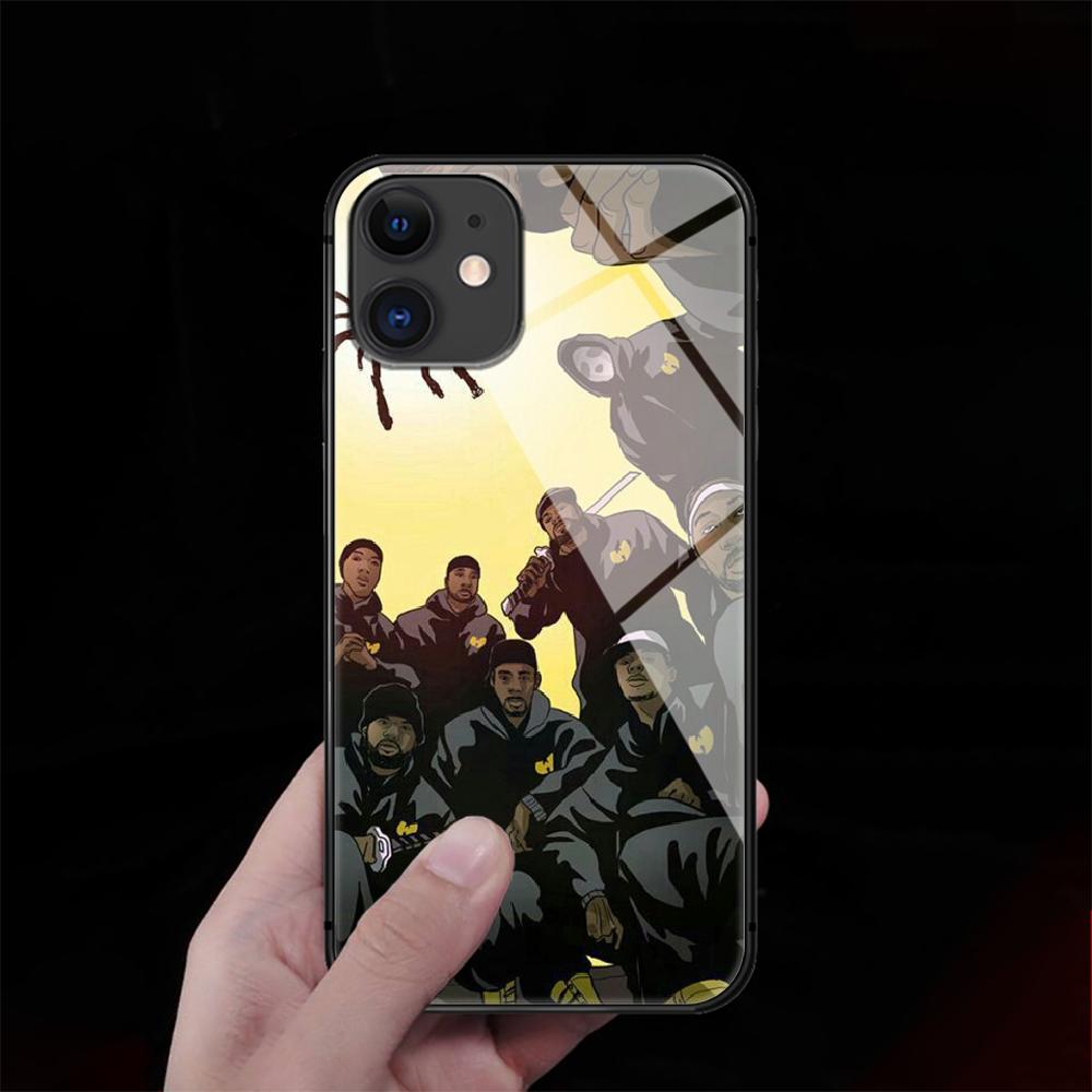 Buy Wu Tang Clan Hip Hop Tempered Glass Phone Case Cover For IPhone 6 7 8  11 12 13 X Xs Xr Pro Max Plus Samsung Galaxy Xiaomi Redmi Tpu Hot 3D