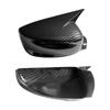 For Honda Accord 9th 2008-2017 Car Reaview Mirror Cover Trim Horn Style Door Sedan Carbon Fiber Style Glossy Black
