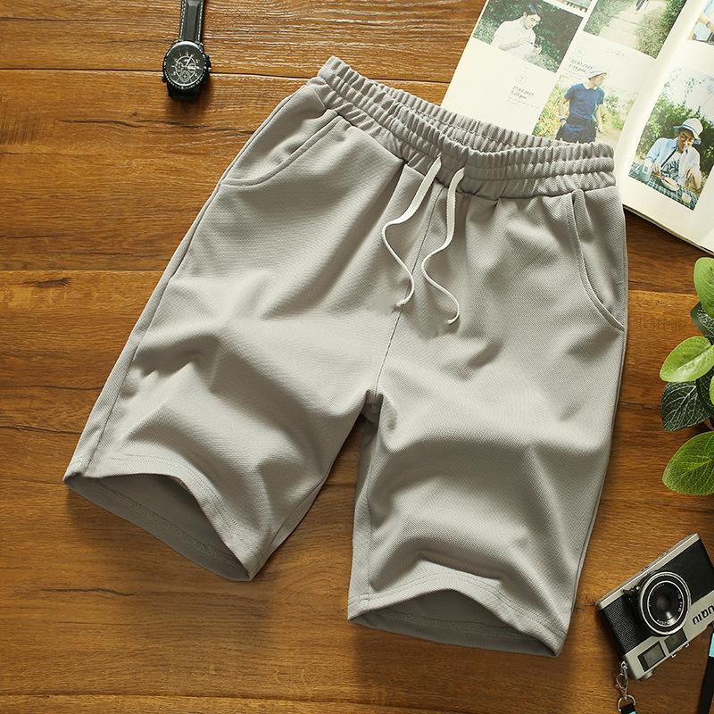 

Men s Summer Five Beach Pants Casual Running Sports Straight Plus Size Shorts 5XL сірий