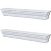 VidaXL Wall Shelves Aaliyah 2 Pcs White