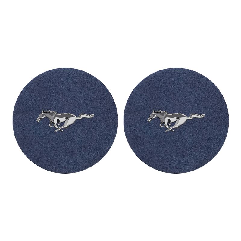 Badge Car Cup Coaster Waterproof Non-Slip Sift-Proof Spill Saucer For Ford F150 Focus Ranger Fiesta Transit Mustang Mondeo MK2 MK3 Fusion