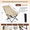 Folding Recliner Moon Chair: Outdoor Nap Bed, Picnic Chair, Fishing Stool