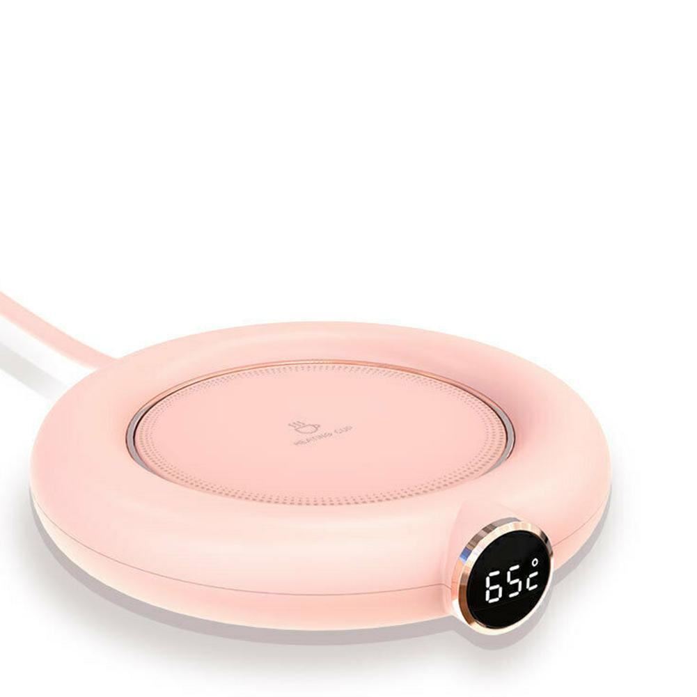 10W Mini Portable USB Electric Coffee Warmer With 3 Temperature Settings Digital Display For Heating Coffee Beverage Milk Tea Hot Chocolate